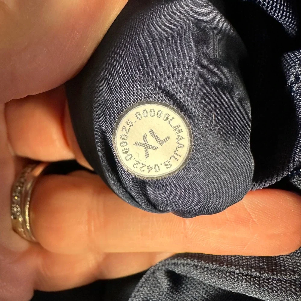 Lululemon Wunder Puff Down Vest Mens XL Navy Blue Puffer Full Zip‎ Goose Down
